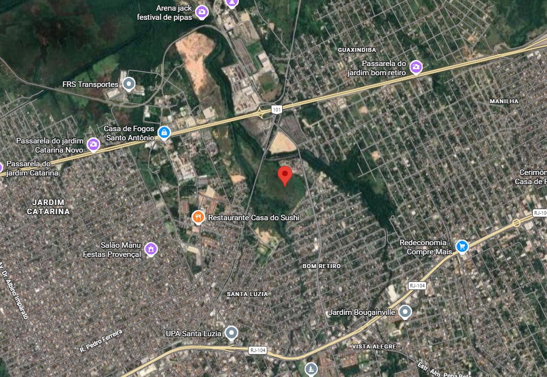 SÃO GONÇALO - RJ - TERRENO URBANO DE 220.400m², localizado em São Gonçalo - RJ