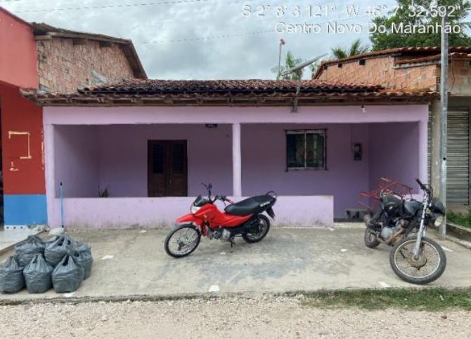 Imagem do imóvel Centro Novo do Maranhão – MA. Bairro Piçarra. Casa. Áreas Totais. Terr. 326,65m² e constr. 94,41m²