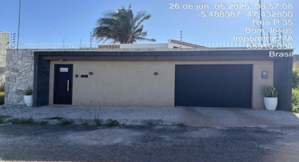 Imagem do imóvel Imperatriz - MA. Bairro Res. Verona. Casa. Áreas Totais. Terr. 213,45m² e constr. 130,10m²